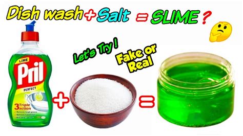 How to make slime/Dish Soap & Salt Slime,No Glue Dish Soap slime/How to make Dish wash slime/# ...