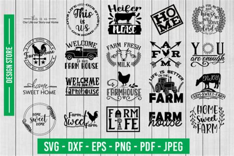 Farmhouse SVG Bundle Bundle · Creative Fabrica