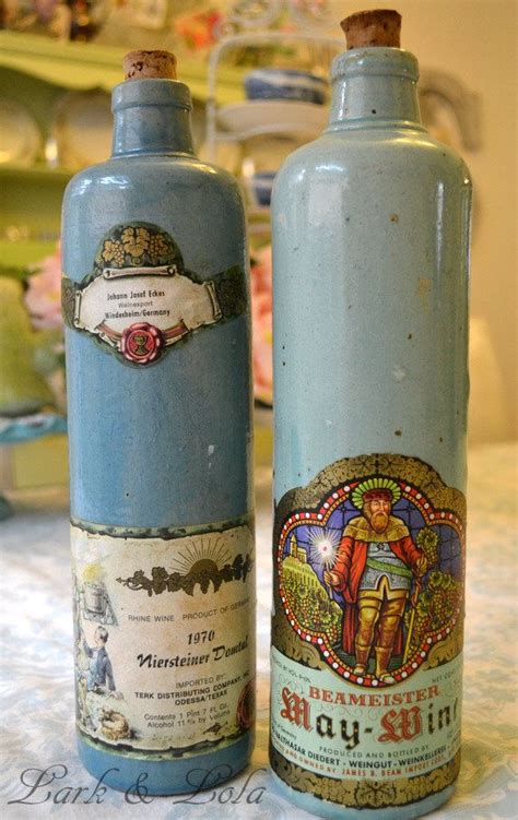 Vintage Pottery Wine Bottles | Fruit Of The Vine in 2019 | Bottle, Wine, Vintage pottery