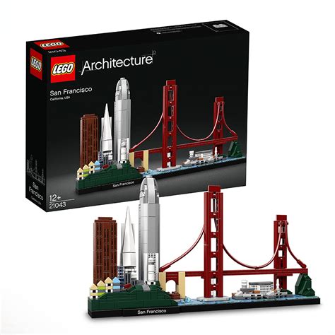 Buy LEGO 21043 Architecture San Francisco Model Building kit with Golden Gate Bridge and ...