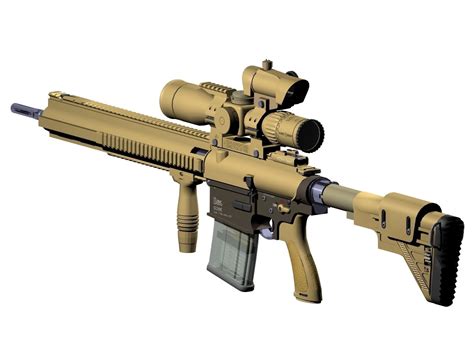 Heckler Koch G28 sniper rifle 3D | CGTrader