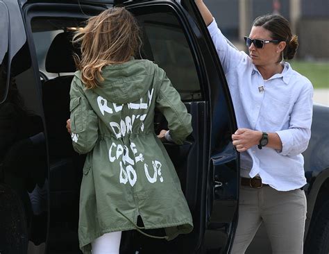 On her way to border, Melania Trump wore jacket that said: ‘I really ...