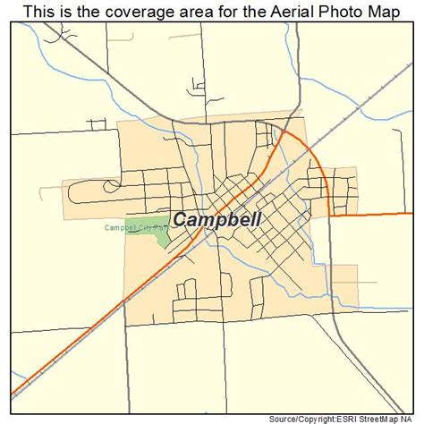 Aerial Photography Map of Campbell, MO Missouri