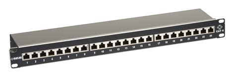 CAT6 Shielded Patch Panel - 1U, 24-Port | Black Box