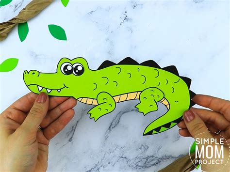 Free Printable Crocodile Craft Template – Simple Mom Project