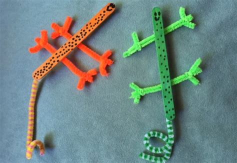 Paddle pop stick lizards - Arts, Crafts and DIY