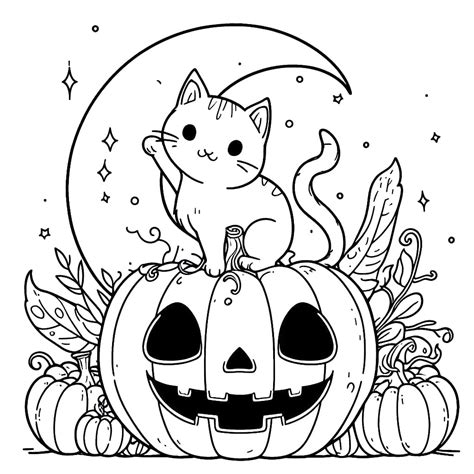 Halloween Cat to Print coloring page - Download, Print or Color Online ...