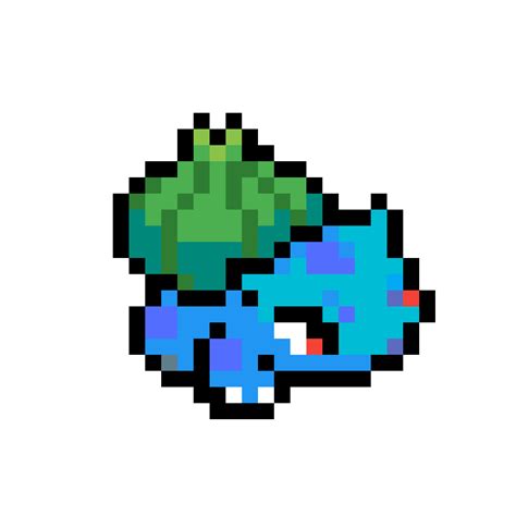 9 best ideas for coloring | Pokemon Bulbasaur Pixel Art