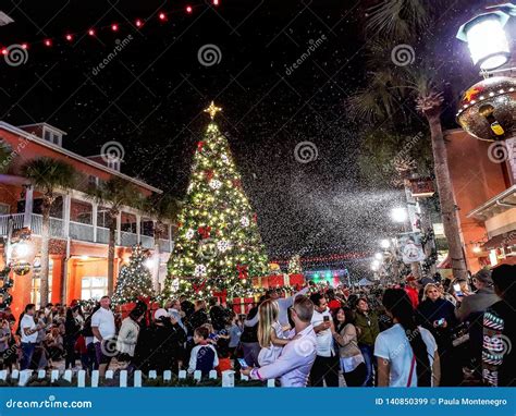 CELEBRATION, FLORIDA, USA - DECEMBER, 2018: Christmas with Beautiful ...