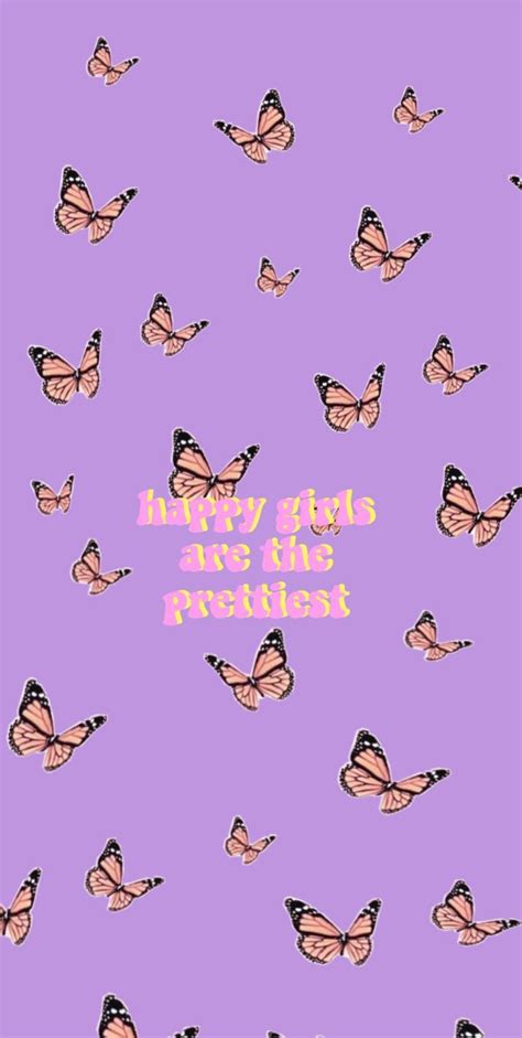 "Happy girls are the prettiest" | Trippy wallpaper, Iphone wallpaper ...