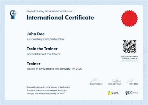 Verify your certificate - Global Driving Standards