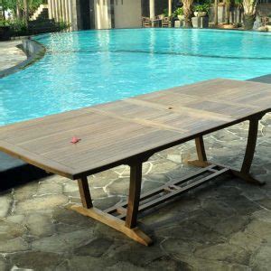 3 pc Recycled Teak Dining Set – French Beam Table – Rustic Natural Finish - Teak Patio Furniture ...