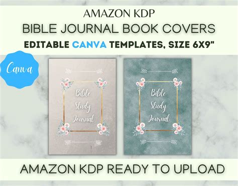 Amazon Kdp Book Cover Design Templates, Paperback Book Cover Prints, Bible Book/journal Cover ...