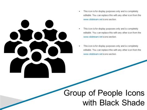 Group Of People Icons With Black Shade | PowerPoint Slide Presentation ...