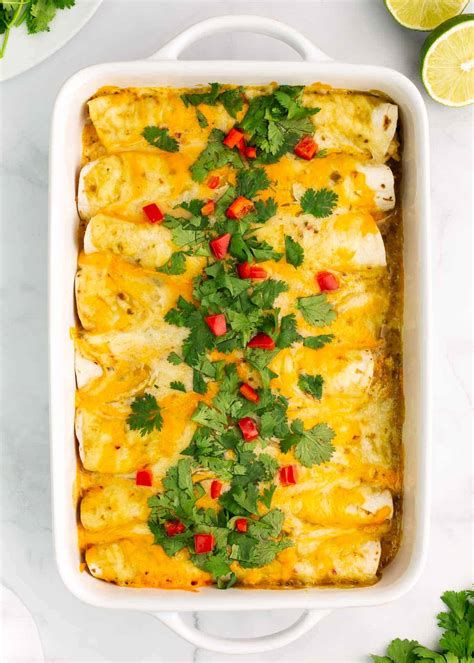 Green Chile Chicken Enchiladas - I Heart Naptime