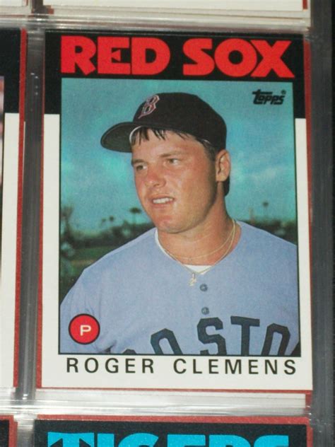 Roger Clemens 1986 Topps Baseball Card