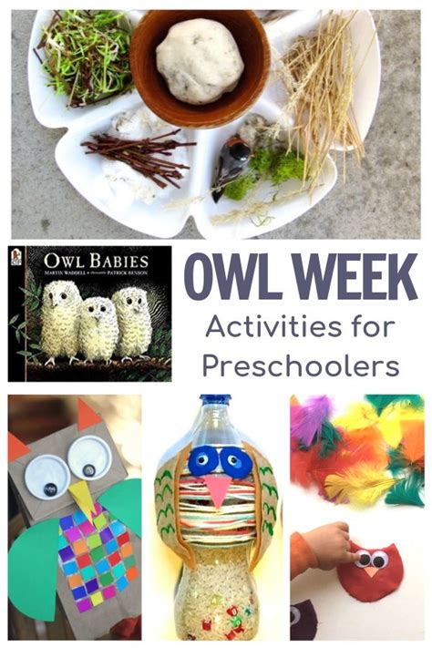 Owl Themed Activities for Preschoolers Featuring Owl Babies