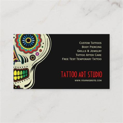 Tattoo Art Shop business card | Zazzle.com