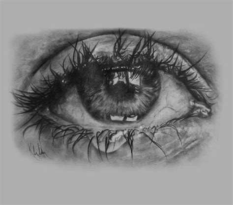 Crying Eye | Ojos llorando dibujo, Cara llorando, Cómo dibujar cosas