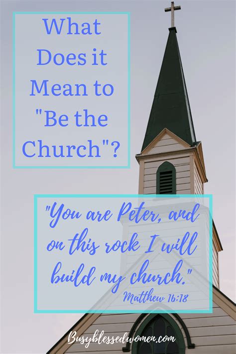 What Does It Mean to "Be the Church"?