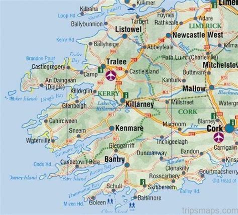 Cork Travel Guide for Tourist - Map of Cork - Tripsmaps.com