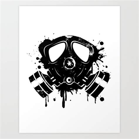 Gas mask graffiti Art Print by Namosh P O R T F O L I O | Society6