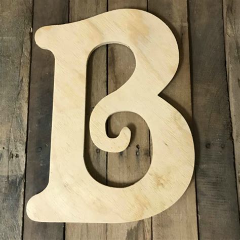 Wooden Pine Letters, Large Wall Letters, DIY Custom Craft