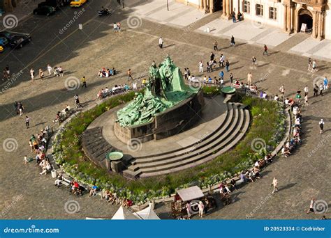 Jan Hus statue in Prague stock photo. Image of prague - 20523334