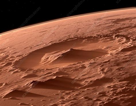 Gale Crater, Mars - Stock Image - C013/8971 - Science Photo Library