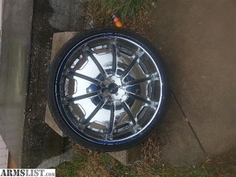 ARMSLIST - For Trade: chrome 22 inch rims. 5 lug universal