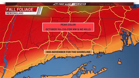 Bright Fall Foliage Expected in Connecticut This Year; Peak Starting in ...