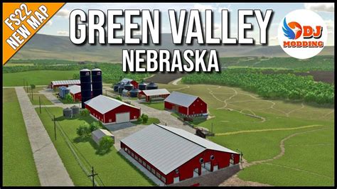 Green Valley Nebraska 4X Map v2.0.0.0 LS22 Mod / LS25 Mods