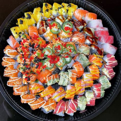 SUSHI PLATTERS FTW ... | Sushi menu, Sushi platter, Food