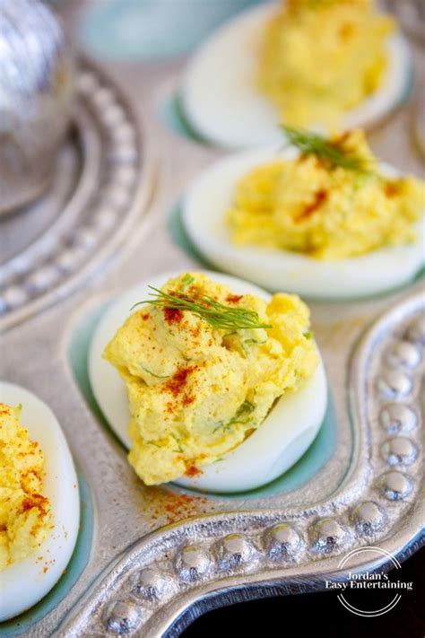 Dill Deviled Eggs - Jordan's Easy Entertaining