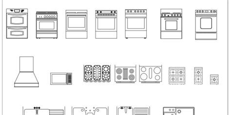 Free CAD Blocks - Kitchen Appliances 02