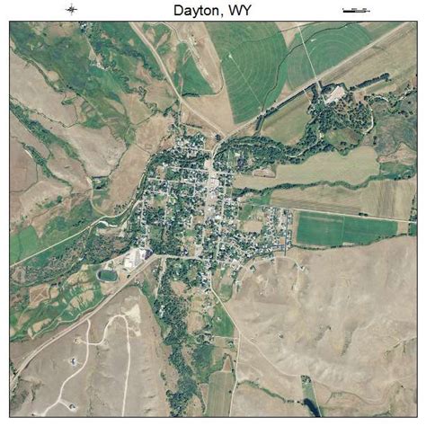 Aerial Photography Map of Dayton, WY Wyoming