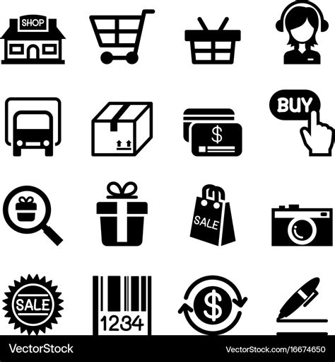 Online shopping icon Royalty Free Vector Image