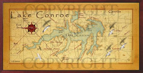 Map Of Lake Conroe Texas - Printable Maps