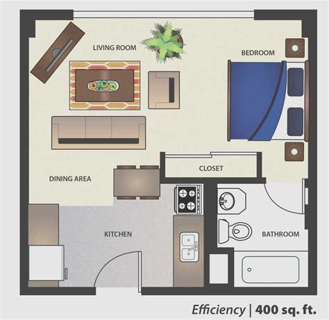 List Of Floor Plan For 500 Sq Ft Apartment Ideas - Light Kitchen Floors