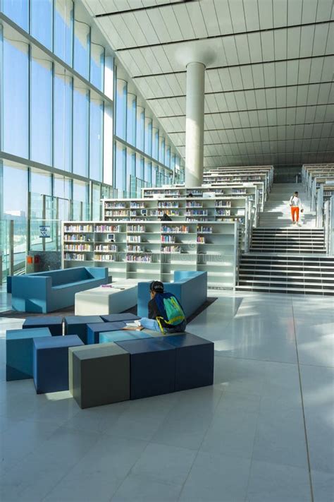 Interior of the National Library of Qatar, Designed by Dutch Architect ...