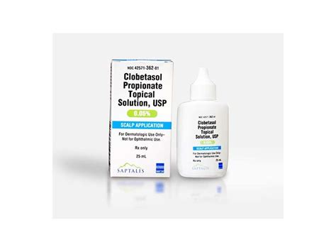 Clobetasol Propionate Topical Solution, Usp 0.05%, 50 mL Saptalis (RX ...