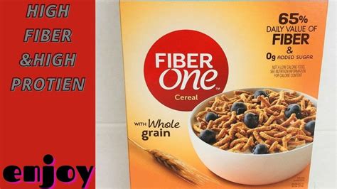 Low Calorie Cereal With High Protein And Fiber - YouTube