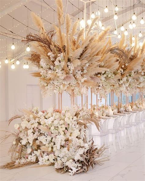 Pampas Grass Wedding Decor Ideas