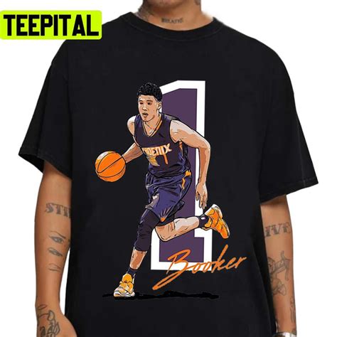 Orange Signature Devin Booker Basketball Unisex T-Shirt