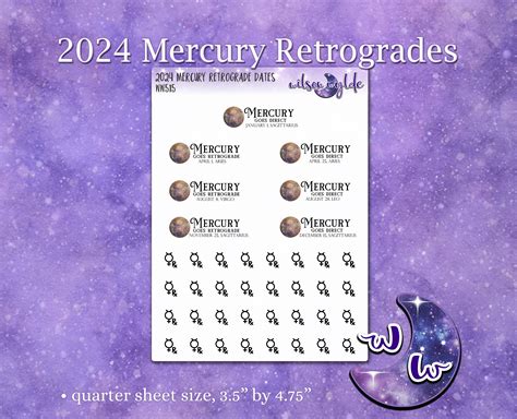 2024 Mercury Retrograde Calendar - Inez Reggie