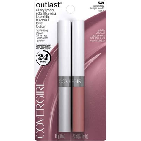 COVERGIRL Outlast All-Day Moisturizing Lip Color, Always Rosy, 0.13 fl oz - Walmart.com ...