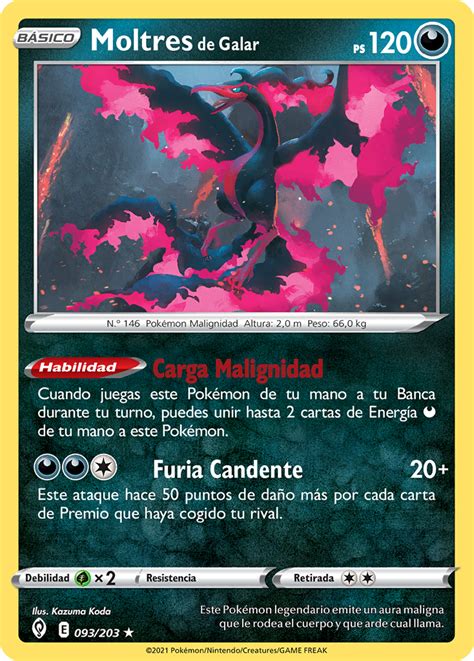 Moltres de Galar (Cielos Evolutivos TCG) - WikiDex, la enciclopedia Pokémon