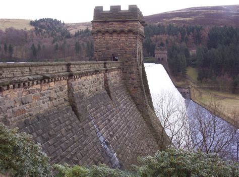 "Derwent dam in overflow, looking from the west access road" by Daren Forster at ...