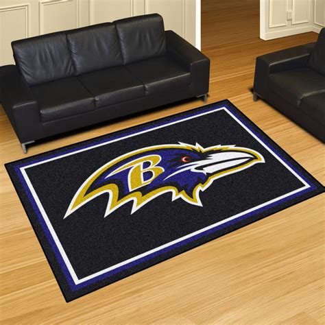 Baltimore Ravens Plush Rug - Fan Rugs