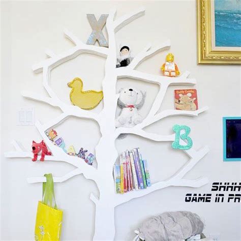 Learn how to make a tree shaped bookshelf! Video included! (via The ...